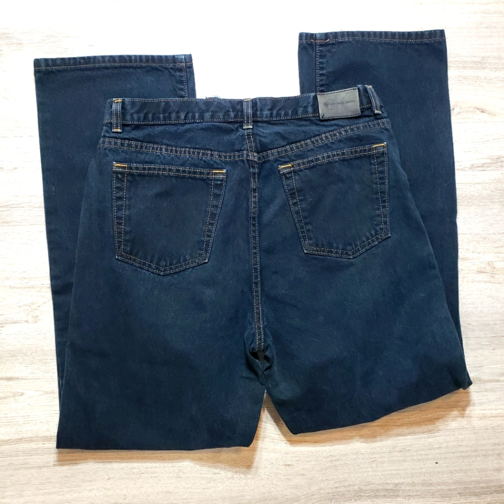 Calvin Klein Jeans..Five Pocket Bootleg Black Overdye..Size 14 L32